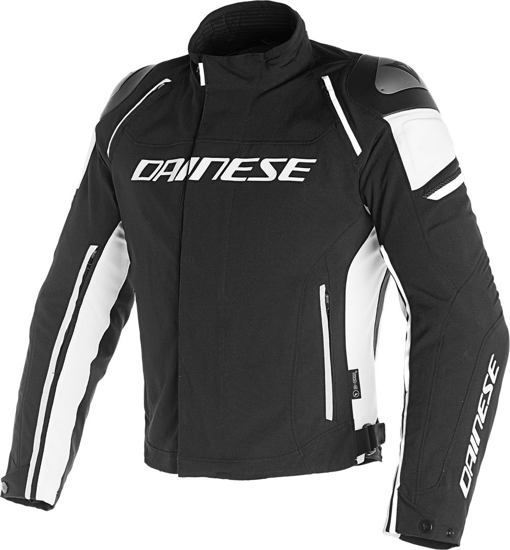 Dainese Racing 3 D-Dry Motorrad Textiljacke- schwarz-weiss- Grsse 58- schwarz-weiss- Grsse 58 Motorrad