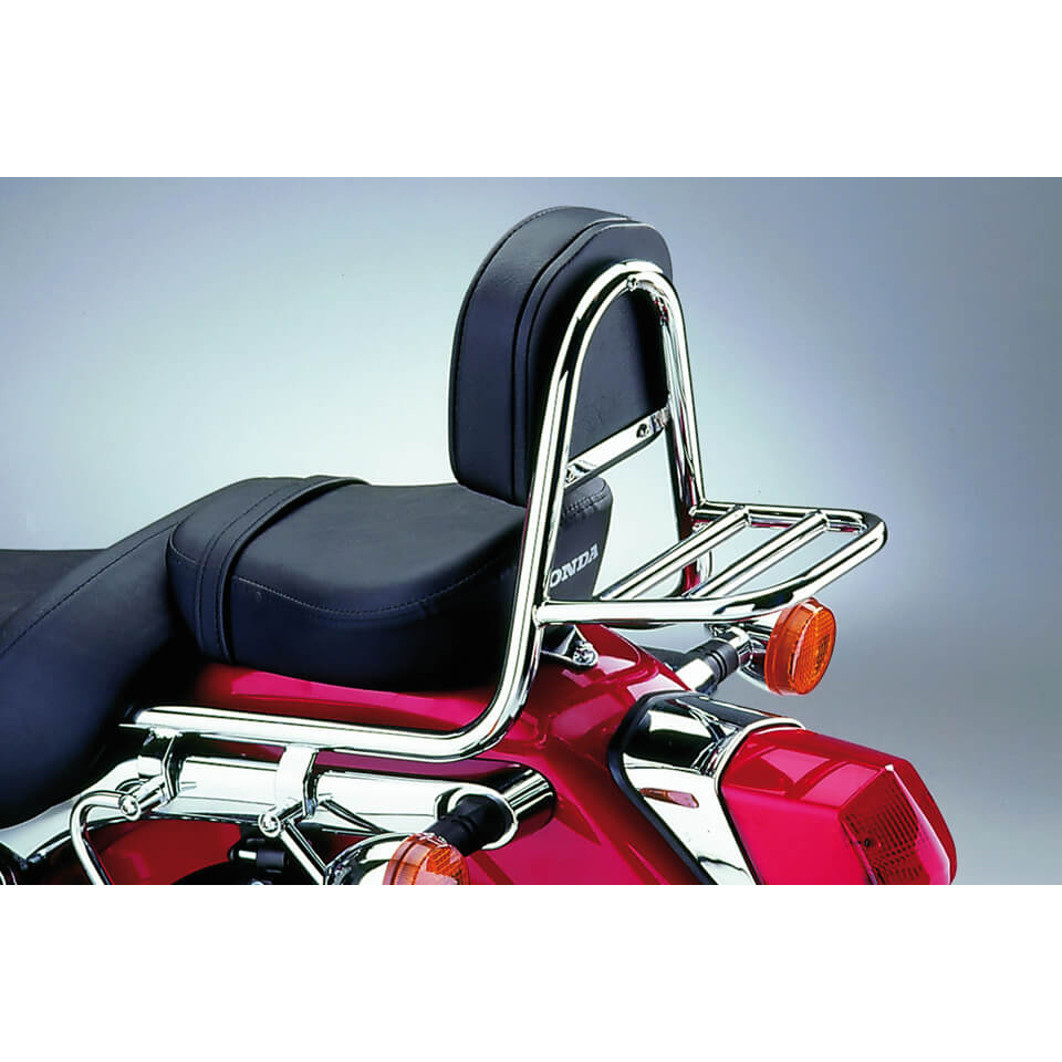 FEHLING Rckenlehne Soziussitz- Sissybar- HONDA VT 125 Shadow (JC29-31)- 99-07- silber- silber Motorrad