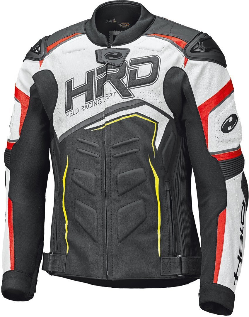 Held Safer II Motorrad Lederjacke- schwarz-weiss-rot- Grsse 48- schwarz-weiss-rot- Grsse 48 Motorrad