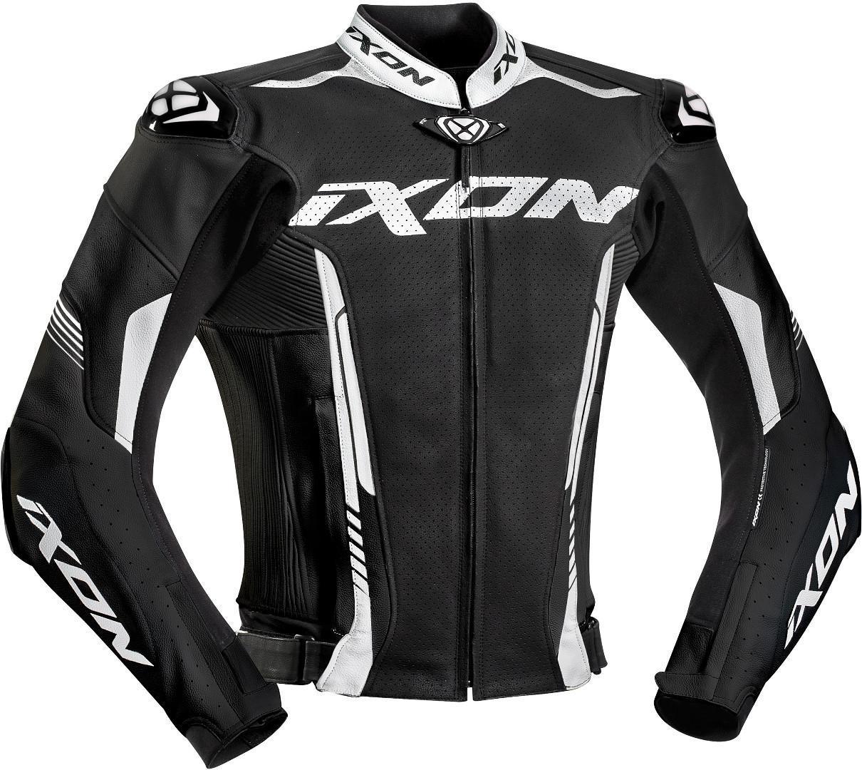 Ixon Vortex 2 Motorrad Lederjacke- schwarz-weiss- Grsse 2XL- schwarz-weiss- Grsse 2XL Motorrad