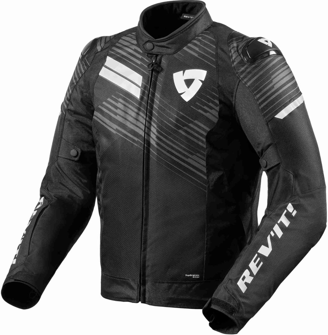 Revit Apex H2O Motorrad Lederjacke- schwarz-weiss- Grsse S- schwarz-weiss- Grsse S Motorrad