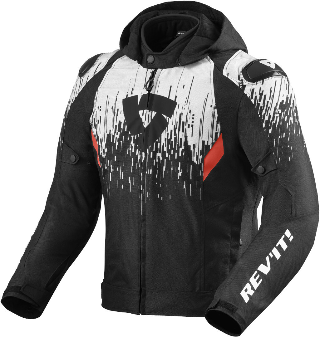 Revit Quantum 2 H2O Motorrad Textiljacke- schwarz-weiss- Grsse M- schwarz-weiss- Grsse M Motorrad