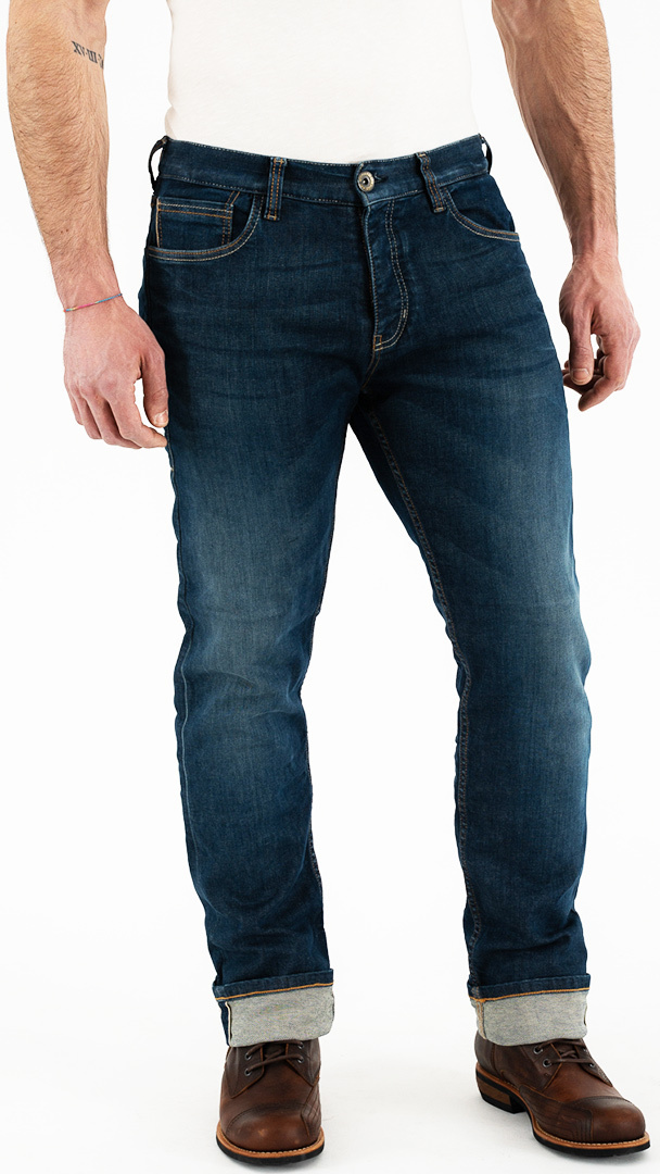 Rokker Iron Selvage Washed Jeans- blau- Grsse 30- blau- Grsse 30 Motorrad