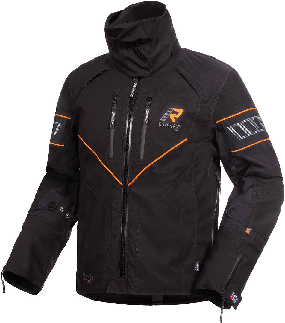 Rukka Realer GTX Motorrad Textiljacke- schwarz-orange- Grsse 56- schwarz-orange- Grsse 56 Motorrad