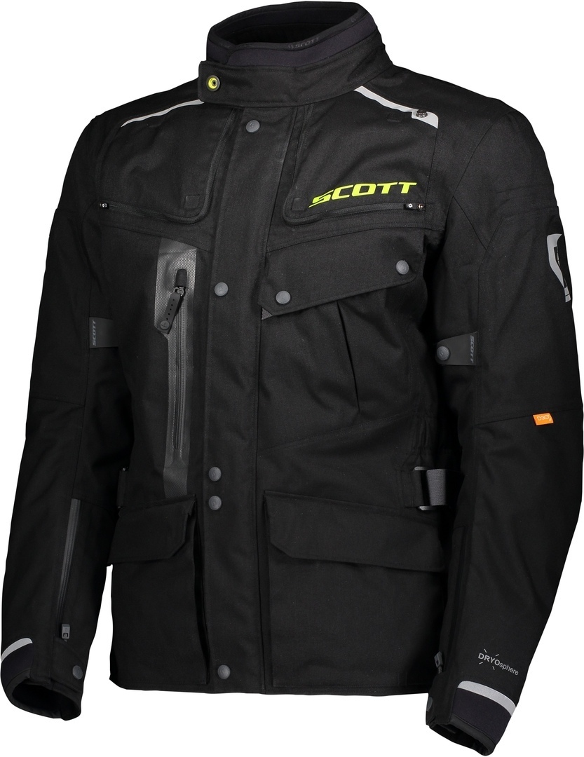 Scott Voyager Dryo Motorrad Textiljacke- schwarz- Grsse L- schwarz- Grsse L Motorrad